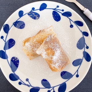 余った餃子の皮でチョコバナナ包み♡